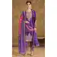 Women Heavy Pure Chinon Silk Salwar Suit Embroidery Purple - 12940210192