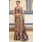 Women Printed Work Brown Traditional Wear Saree Dola Viscose - 12965210326