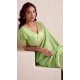 Women Party Wear Saree Jacquard Work Pista Green Soft Linen - 13061210793