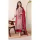 Women Pure Chinon Pink Salwar Suit Embroidery - 13077210858