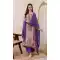 Women Purple Pure Chinon Salwar Suit Embroidery - 13077210859
