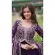 Women Gown Thread Designer Jari Purple - 150303475