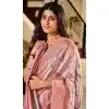 Women Pink Digital Printed Work Traditional Wear Saree Soft Silk Plus Size
