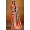 Women Multi Jacquard Work Tusser Silk Traditional Wear Saree Plus Size