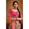 Women Multi Jacquard Work Tusser Silk Traditional Wear Saree Plus Size