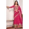 Women Pure Vichitra Pink Heavy Embroidery Sequence Work Party Lehenga Choli - 13001210486