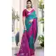Women Jacquard Sky Blue Traditional Wear Saree Pochampalli Silk - 13015210550
