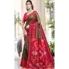Women Olive Green Pochampalli Silk Jacquard Traditional Wear Saree Plus Size