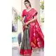 Women Pochampalli Silk Grey Jacquard Traditional Wear Saree - 13015210553