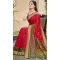 Women Pochampalli Silk Traditional Wear Saree Jacquard Red - 13016210560