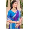 Women Pochampalli Silk Traditional Wear Saree Jacquard Violet Plus Size