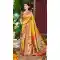Women Party Wear Saree Mustard Jacquard Kanjivaram Silk - 13085210893
