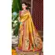 Women Party Wear Saree Mustard Jacquard Kanjivaram Silk - 13085210893