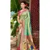 Women Multi Party Wear Saree Jacquard Kanjivaram Silk Plus Size