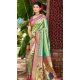 Women Multi Party Wear Saree Jacquard Kanjivaram Silk - 13085210897