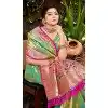 Women Kanjivaram Silk Multi Jacquard Party Wear Saree Plus Size