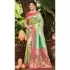Women Kanjivaram Silk Multi Jacquard Party Wear Saree Plus Size