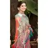 Women Jacquard Party Wear Saree Kanjivaram Silk Pink Plus Size