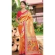 Women Party Wear Saree Kanjivaram Silk Jacquard Multi - 13086210903
