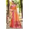 Women Jacquard Party Wear Saree Kanjivaram Silk Orange - 13089210916