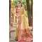 Women Cream Kanjivaram Silk Party Wear Saree Jacquard - 13089210921