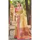 Women Cream Kanjivaram Silk Party Wear Saree Jacquard - 13089210921