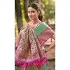 Women Multi Jacquard Kanjivaram Silk Party Wear Saree Plus Size