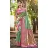 Women Multi Jacquard Kanjivaram Silk Party Wear Saree Plus Size