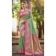 Women Multi Jacquard Kanjivaram Silk Party Wear Saree - 13090210924