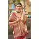 Women Party Wear Saree Kanjivaram Silk Cream Jacquard - 13090210925
