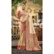 Women Party Wear Saree Kanjivaram Silk Cream Jacquard - 13090210925