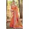 Women Kanjivaram Silk Jacquard Party Wear Saree Orange - 13090210927