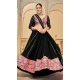 Women Black Traditional Wear Lehenga Choli Georgette Embroidery Work - 13160211295
