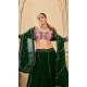 Women Traditional Wear Lehenga Choli Embroidery Work Green Georgette - 13160211296