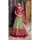 Women Patola print Sea Green Tussar Silk Party Lehenga Choli - 13249211777