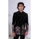 Men Wear Indo Western Black Velvet Embroidery - 13240211690