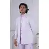 Men Purple Mens Wear Indo Western Jacquard Plus Size