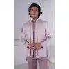 Men Light Pink Mens Wear Indo Western Jacquard Plus Size