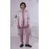 Men Light Pink Mens Wear Indo Western Jacquard Plus Size