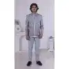 Men Gray Mens Wear Indo Western Embroidery Plus Size