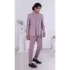 Men Pink Daman Sequence Embroidery On Silk Mens Wear Indo Western Plus Size