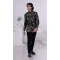 Men Velvet Embroidery Black Mens Wear Indo Western - 13240211710