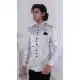 Men Light Gray Jacquard Mens Wear Indo Western - 13240211715