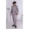 Men Light Brown Mens Wear Indo Western Daman Sequence Embroidery On Silk Plus Size