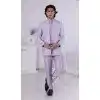 Men Jacquard Mens Wear Indo Western Purple Plus Size