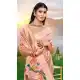 Women Jacquard Party Wear Saree Assam Silk Pink - 13267211882