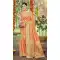 Women Jacquard Orange Party Wear Saree Assam Silk - 13268211887