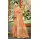 Women Jacquard Orange Party Wear Saree Assam Silk - 13268211887