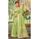 Women Assam Silk Party Wear Saree Green Jacquard - 13268211891