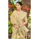 Women Assam Silk Jacquard Cream Party Wear Saree - 13268211892